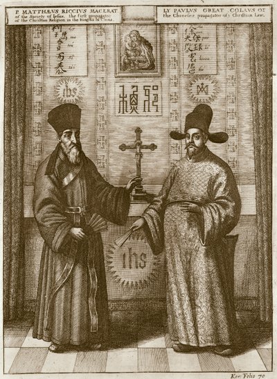 Matteo Ricci (1552-1610) and Paulus Li, from 